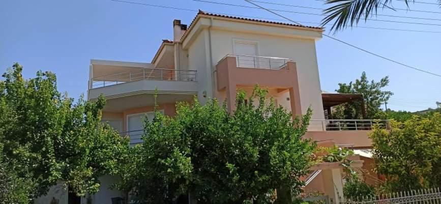 House,1000M From Beach Lagonisi Bagian luar foto