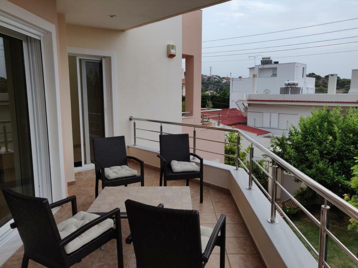House,1000M From Beach Lagonisi Bagian luar foto
